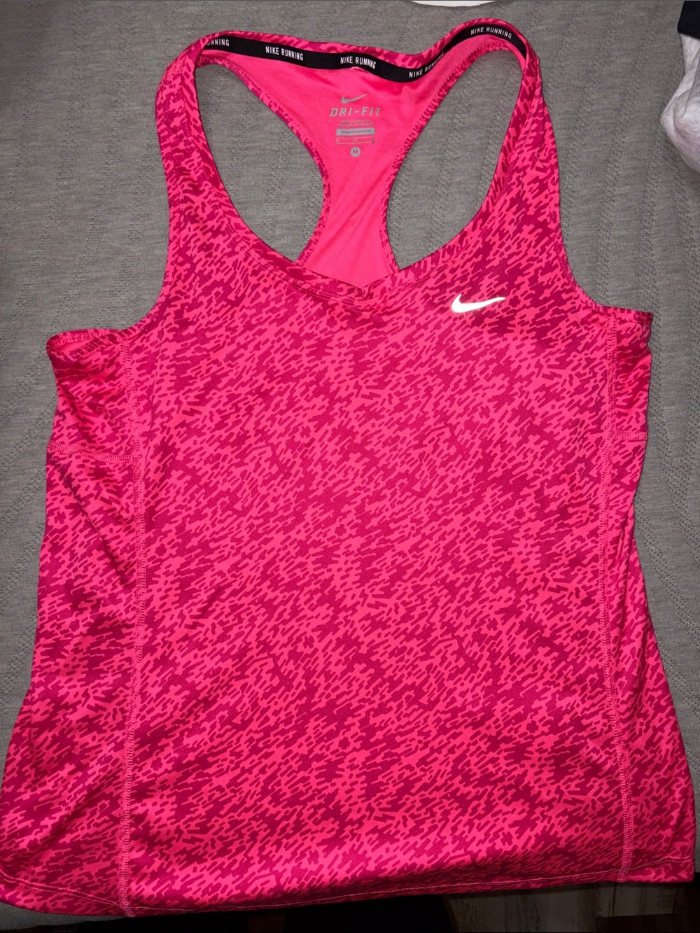 Nike Hot Pink Dri-FIT Printed Racerback Tank